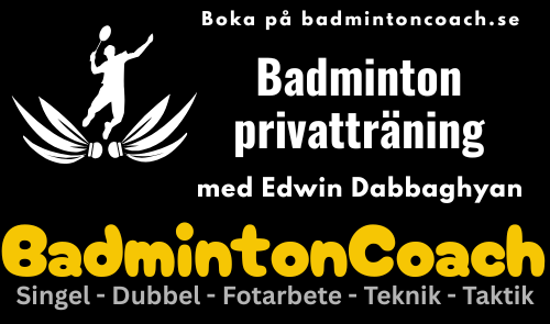 Badminton privatträning med Edwin Dabbaghyan